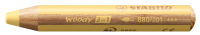 Logo Stabilo crayon multi-talents woody 3en1, rond, vert pastel 55500620