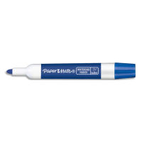Logo Papermate marqueur effaable  sec pour tableaux blancs. pointe ogive. encre bleue 434354