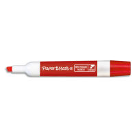 Logo Papermate marqueur effaable  sec pour tableaux blancs. pointe biseaute. encre rouge 434362