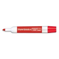 Logo Papermate marqueur effaable  sec pour tableaux blancs. pointe ogive. encre rouge 434356