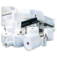 Logo Bobine calculatrice/caisse 57x70x12mm, longueur 47 mtres, papier 60g 1 pli offset blanc 580089