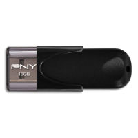 Logo Pny cl� usb2.0 attach� 4 noire 16go fd16gatt4-ef 432396
