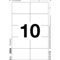 Logo Avery boite de 100 inserts pour badges imprimables bords lisses 54 x 85 mm 433702