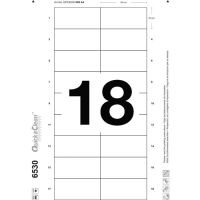 Logo Avery boite de 180 inserts pour badges imprimables bords lisses 30 x 65 mm 433706