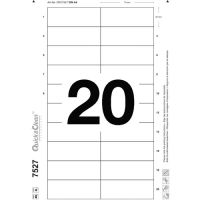 Logo Avery boite de 200 inserts pour badges imprimables bords lisses 27 x 75 mm 433710