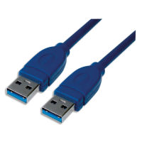Logo Dcu tecnologic bo�te c�ble usb 3.0 m�le vers usb 3.0 m�le bleu 1,5m 304001 434043