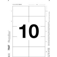 Logo Avery boite de 100 inserts pour badges imprimables bords lisses 47 x 75 mm 433701