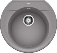 Logo Evier blanco rondoval 45 pdur2 alumetallic - 515670