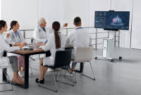 Logo Durable meuble tv mobile 'coworksation', blanc 97370202