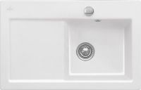 Logo Villeroy & boch - subway - evier � encastrer villeroy & boch 1 bac, 1 �gouttoir coloris blanc ev6714 02 r1