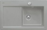 Logo Villeroy & boch - subway - evier � encastrer villeroy & boch 1 bac, 1 �gouttoir coloris fossil ev6714 02 kd