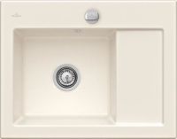 Logo Villeroy & boch - subway compact - evier � encastrer villeroy & boch 1 bac, 1 �gouttoir coloris ivor ev3312 02 fu