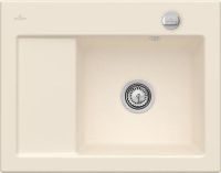 Logo Villeroy & boch - subway compact - evier � encastrer villeroy & boch 1 bac, 1 �gouttoir coloris ivor ev3313 02 fu