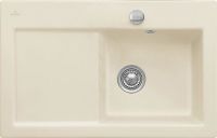 Logo Villeroy & boch - subway - evier � encastrer villeroy & boch 1 bac, 1 �gouttoir coloris ivory ev6714 02 fu