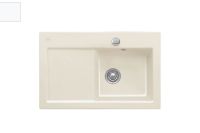 Logo Villeroy & boch - subway - evier � encastrer villeroy & boch 1 bac, 1 �gouttoir coloris snow white ev6714 02 kg