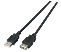 Logo C�ble d'extension usb2.0 aa, mf, 3.0m, noir, lszh k5205.3