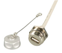 Logo Prise ip67, m20, usb2.0, fm, aa, 0,5 m ip67ebusba-a0,5fl