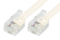 Logo Cordon t�l�phonique rj11 / rj11 ivoire - 7 m 935400