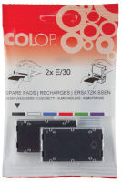 Logo Colop cassette d'encrage de rechange e/20, rouge, 2 pices 62518007
