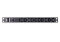 Logo Pdu 1u 16a 10 ports basic avec protection contre les surtensions pe0210sg-at-g