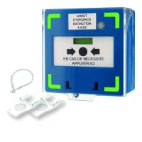 Logo Dm bleu 3 contacts led buz declencheur rcp310bu