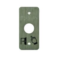 Logo Plaque inox �19 l39,5 braille ssp101