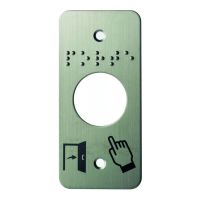 Logo Plaque inox 025 l39,5 braille ssp125