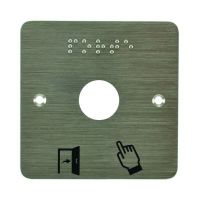 Logo Plaque inox 019 l80 braille ssp201