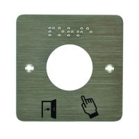 Logo Plaque inox 038 l80 braille ssp231