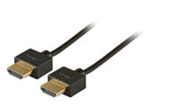 Logo Hdmi�? c�ble de connexion avec eth., slim wire, aa, st.-st. 2.0m blanc md1002.2w