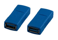 Logo Adaptateur usb 3.0 type a jack - type a jack, bleu eb545v2