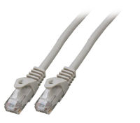 Logo C�ble patch rj45 cat.5e u/utp lszh, cca, awg24/7, gris 1m k8110gr.1