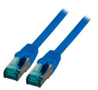 Logo C�ble patch rj45 s/ftp, cat.6a, lszh, 1,5 m, bleu mk6001.1,5bl
