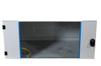 Logo Porte avant pour bo�tiers muraux 15u, verre, ral7035 102130gr.15