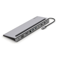 Logo Belkin station daccueil usb-c docking 2 �crans hdmi dp vga 100w pd 4081586