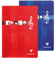 Logo Clairefontaine cahier piq�re musique & chant, 170 x 220 mm 87000327