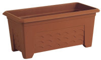 Logo Potic bac  fleurs terra grande, (l)800 mm, terracotta 6461370
