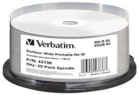 Logo 1x25 verbatim bd-r blu-ray 25gb 6x speed wide printable no-i g2337