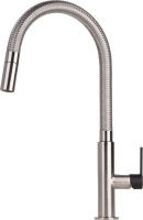 Logo Luisina - mitigeur evier avec douchette noir/inox rc60003do169