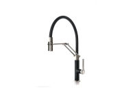 Logo Luisina - mitigeur evier avec douchette noir/inox rc60055do169