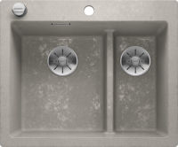 Logo Evier blanco pleon 6 split pdur beton auto &siphon 525307