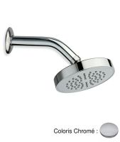 Logo Pomme de douche anticalcaire diam 10 cm avec bras chrome hydrotherapie - at96851 chrom?