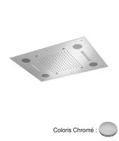 Logo Temptation ciel de pluie plafond brumisateur + musique hydrotherapie - tt44251 chrom?