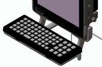 Logo Clavier officiel mounting tray. incl - zebra - kt-kybdtray-vc80-r