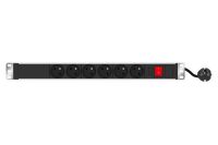 Logo Multiprise rackable 19'' 6 prises avec interrupteur et voyant 808895