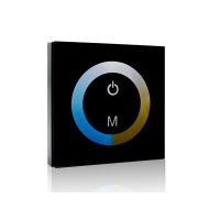 Logo Contr�leur encastr� tactile bande de led duo (blanc froid-blanc chaud) 12-24vdc ? 144/288w tb-touch-mb02