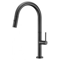 Logo Robinet de cuisine � bec r�tractable samoa noir mat [gce017/ng] imex-gce017/ng