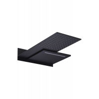 Logo Arroseur carr� prise murale 2 fonctions noir mat [rps490/ng] imex-rps490/ng