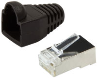 Logo Logilink connecteur m�le rj45, cat.5e, noir, avec manchon de 11112237