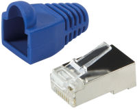 Logo Logilink connecteur m�le rj45, cat.5e, bleu, avec manchon de 11112239